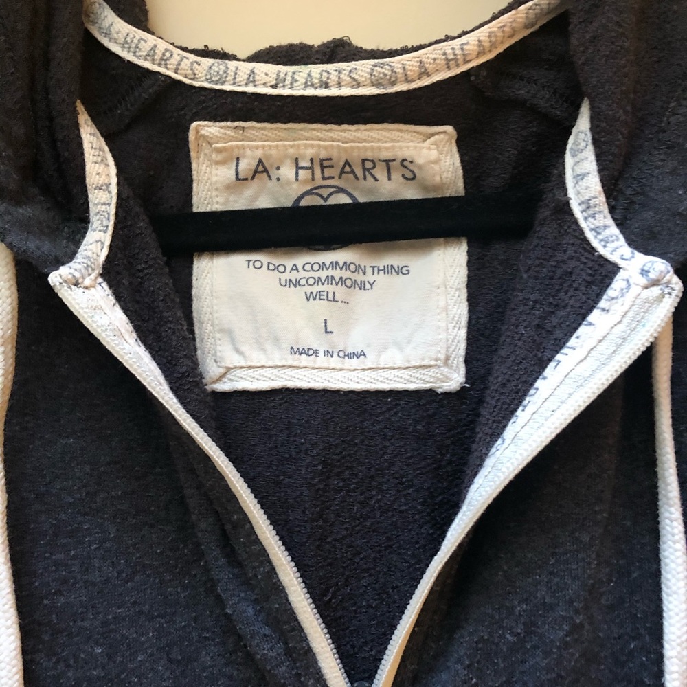 LA Hearts Full Zip Sweatshirt